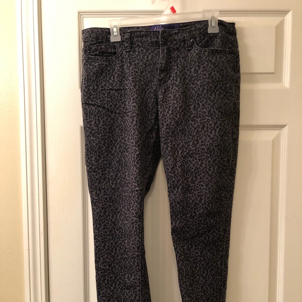Vintage Miley Cyrus skinny leopard jeans Sz 13